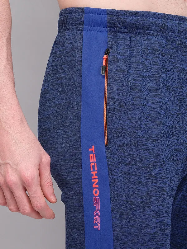Men Melange Slim Fit Trackpants with TECHNO GUARD - Image 8