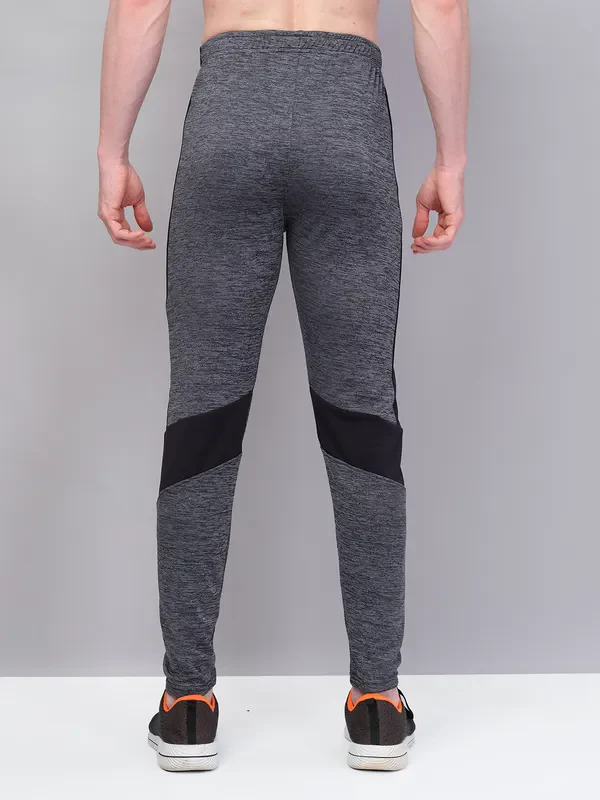 Men Melange Slim Fit Trackpants with TECHNO GUARD - Image 3
