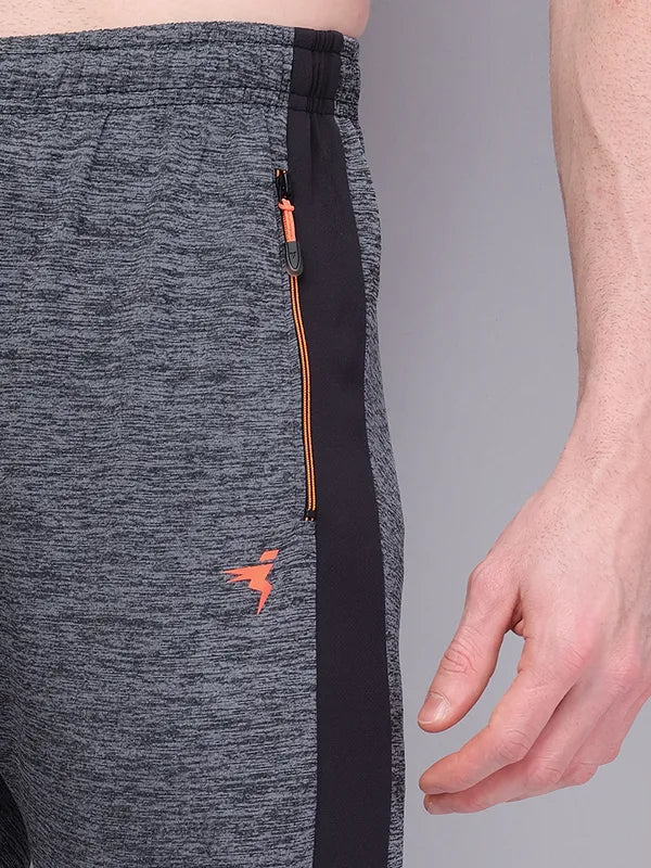 Men Melange Slim Fit Trackpants with TECHNO GUARD - Image 6