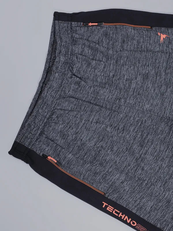 Men Melange Slim Fit Trackpants with TECHNO GUARD - Image 8