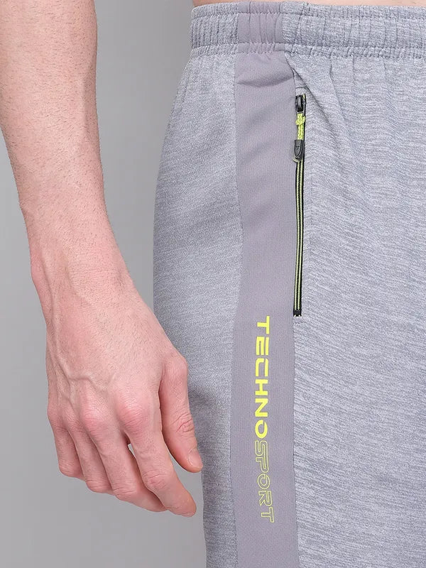 Men Melange Slim Fit Trackpants with TECHNO GUARD - Image 7