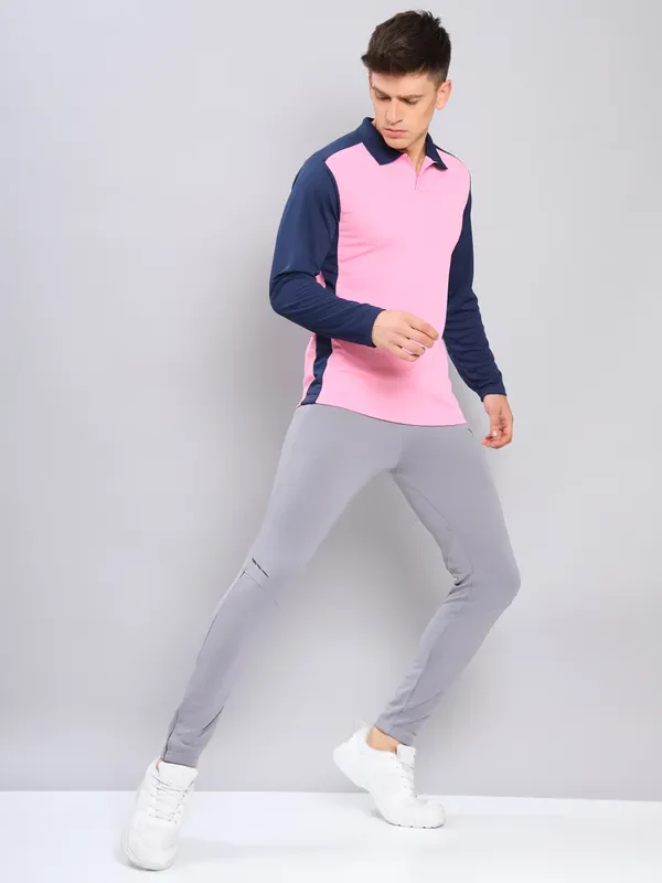Men Colorblock Slim Fit Polo T-shirt with TECHNO COOL+ - Image 2