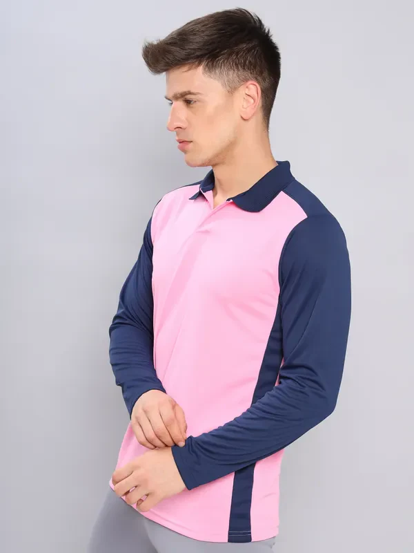 Men Colorblock Slim Fit Polo T-shirt with TECHNO COOL+ - Image 6