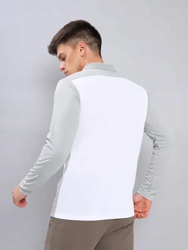 Men Colorblock Slim Fit Polo T-shirt with TECHNO COOL+ - Image 4