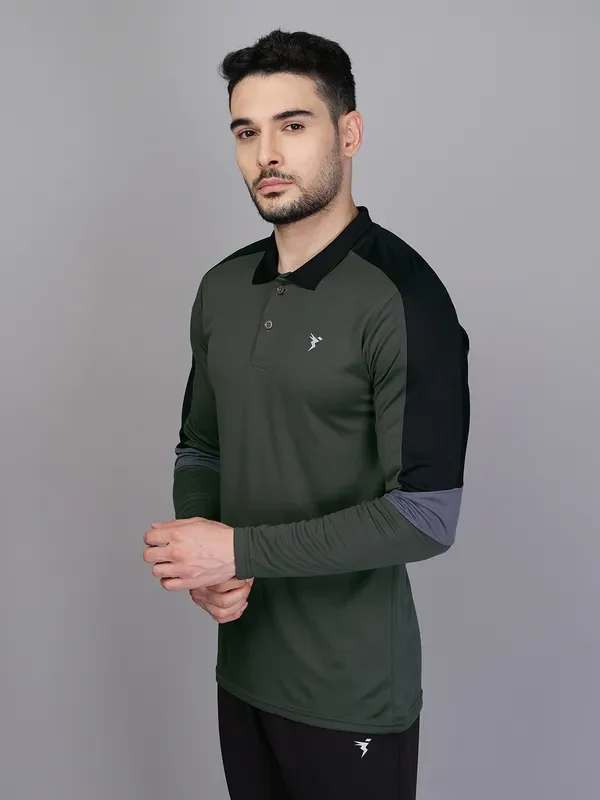 Men Colorblock Slim Fit Polo T-shirt with TECHNO COOL+ - Image 6