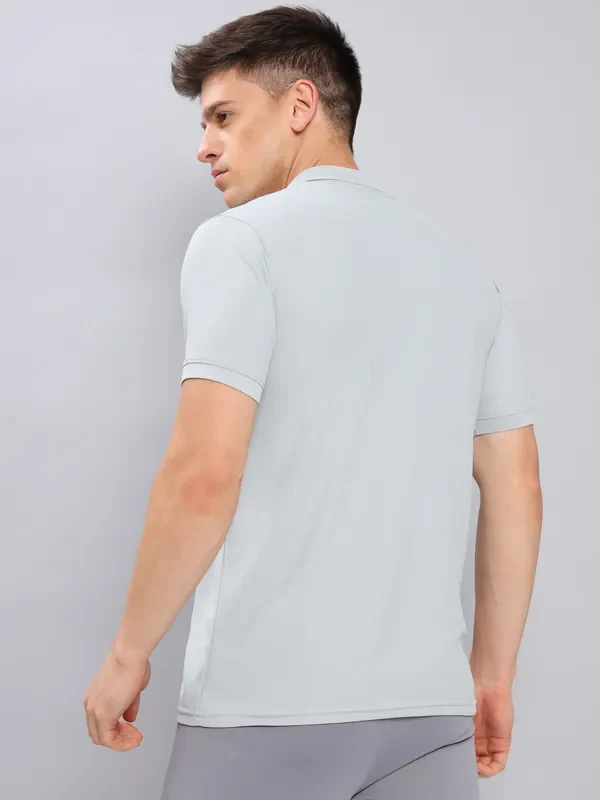 Men Solid Slim Fit Polo T-shirt with MATPIQ - Image 4