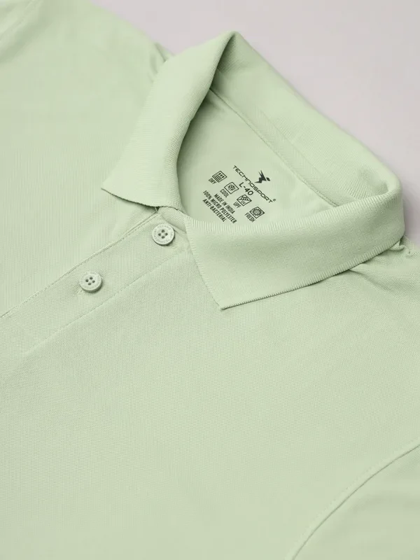 Men Solid Slim Fit Polo T-shirt with MATPIQ - Image 6