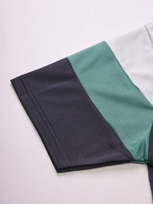 Men Colorblock Slim Fit Polo T-shirt with TECHNO COOL+ - Image 8