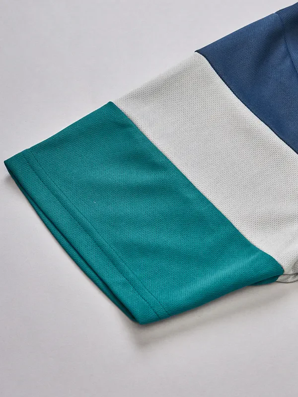 Men Colorblock Slim Fit Polo T-shirt with TECHNO COOL+ - Image 8