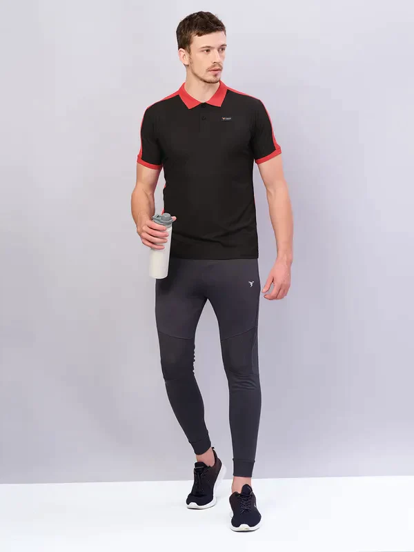 Men Colorblock Slim Fit Polo T-shirt with MATPIQ - Image 10