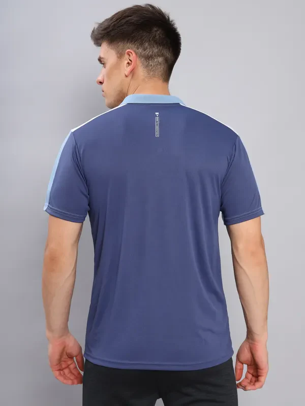 Men Colorblock Slim Fit Polo T-shirt with TECHNO COOL+ - Image 2