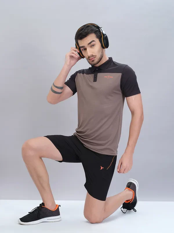 Men Solid Slim Fit Shorts with TECHNOLITE - Image 4