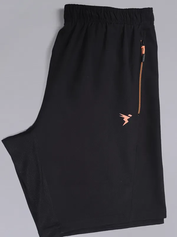 Men Solid Slim Fit Shorts with TECHNOLITE - Image 6