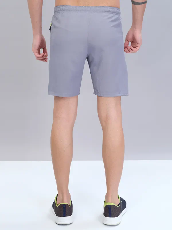 Men Solid Slim Fit Shorts with TECHNOLITE - Image 5