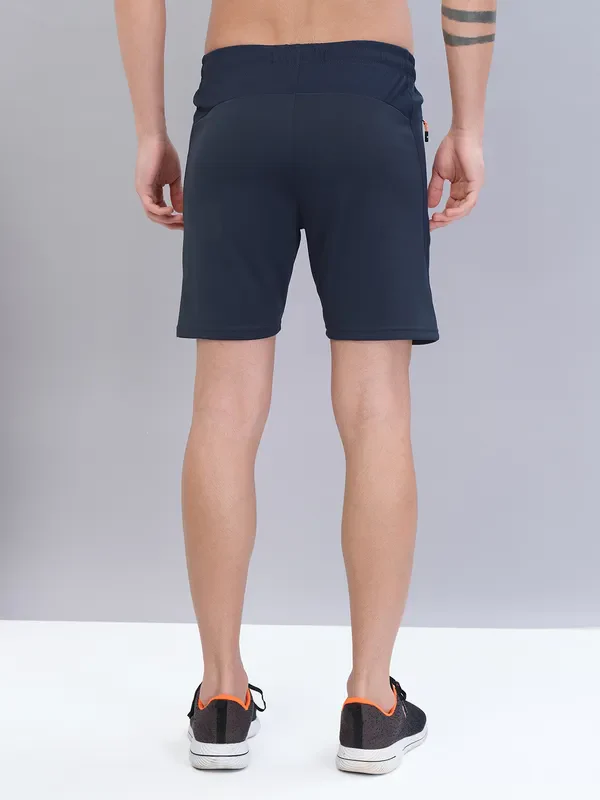 Men Solid Slim Fit Shorts with TECHNO DRY - Image 3