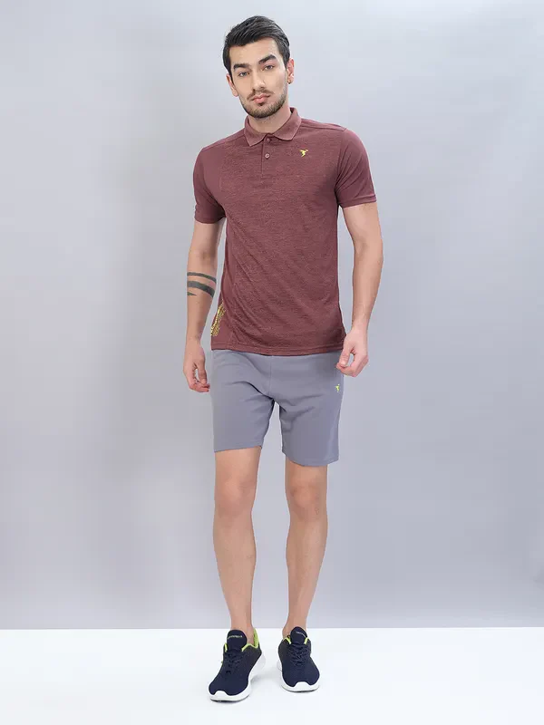Men Solid Slim Fit Shorts with TECHNO DRY - Image 5
