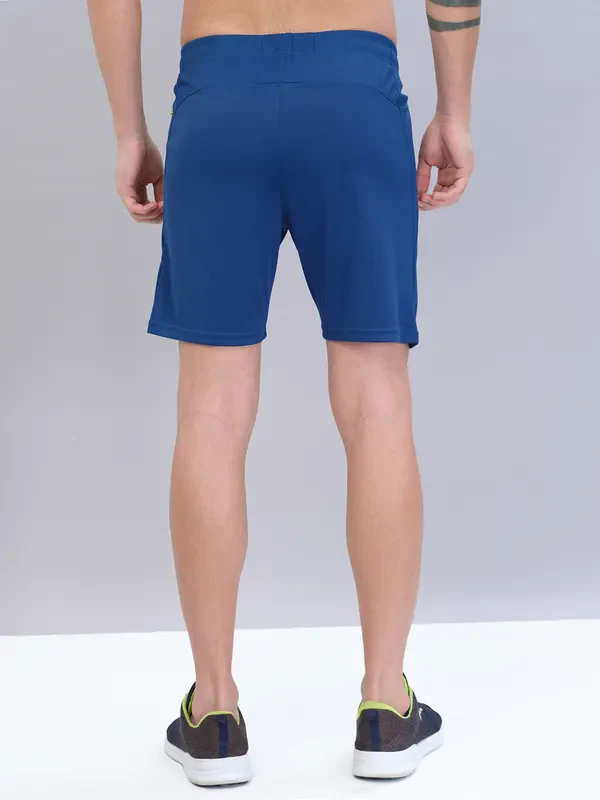 Men Solid Slim Fit Shorts with TECHNO DRY - Image 4