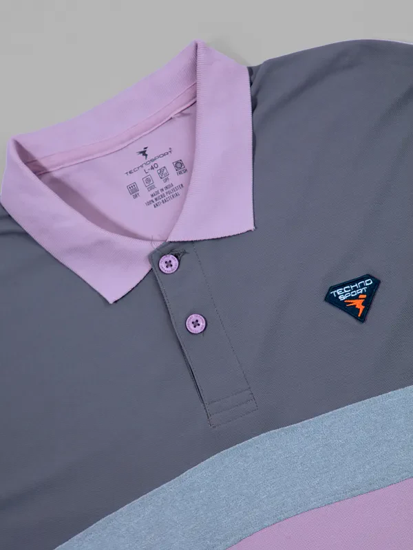 Men Colorblock Slim Fit Polo T-shirt with MATPIQ - Image 6