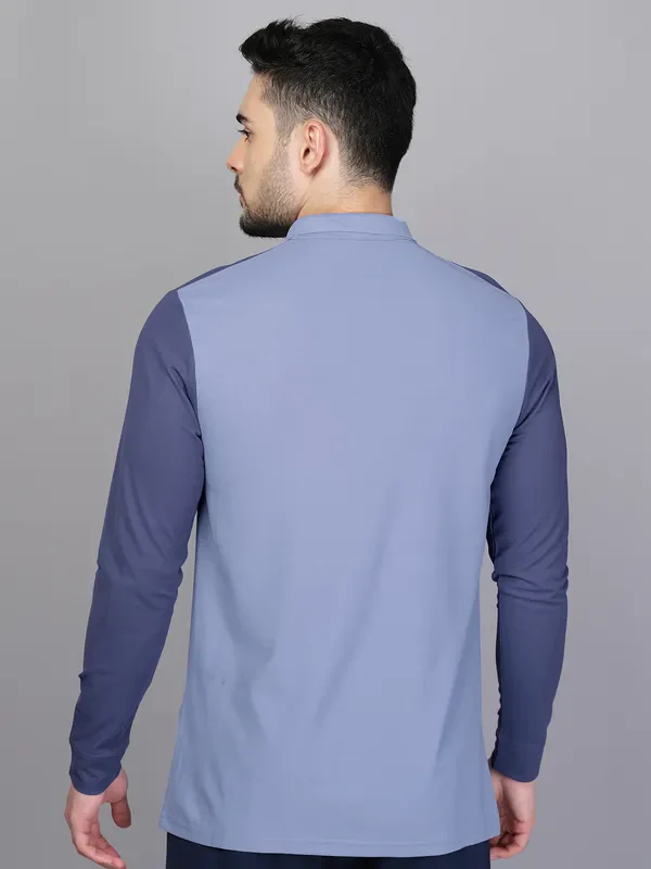Men Colorblock Slim Fit Polo T-shirt with MATPIQ - Image 3