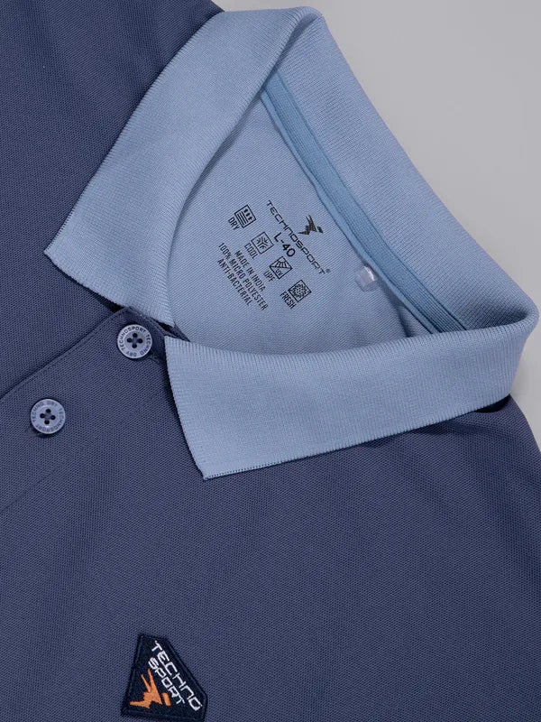 Men Colorblock Slim Fit Polo T-shirt with MATPIQ - Image 5