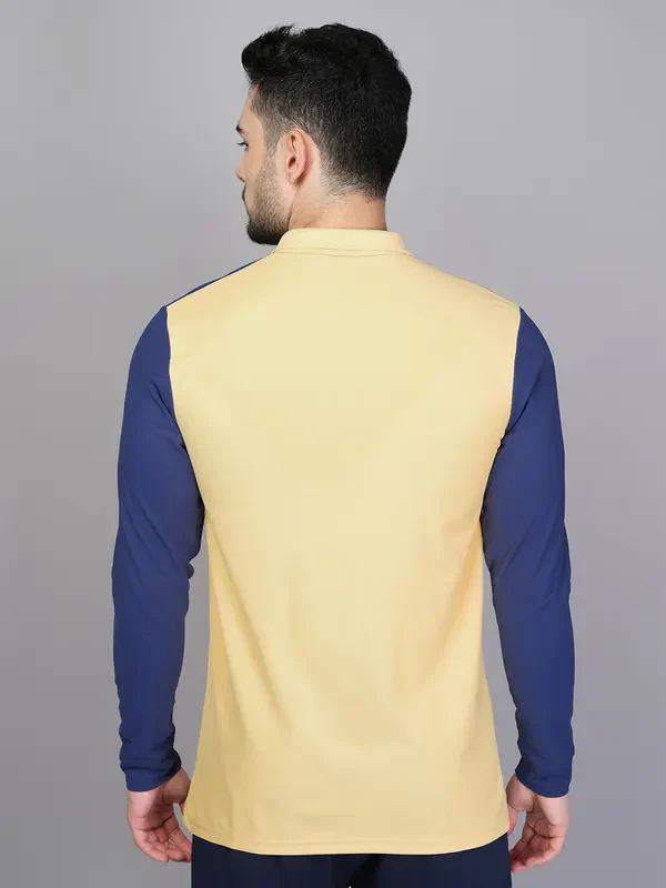 Men Colorblock Slim Fit Polo T-shirt with MATPIQ - Image 2