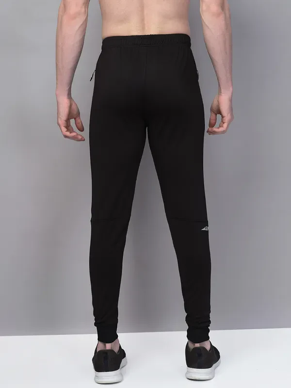 Men Solid Slim Fit Trackpants with TECHNO GUARD - Image 3