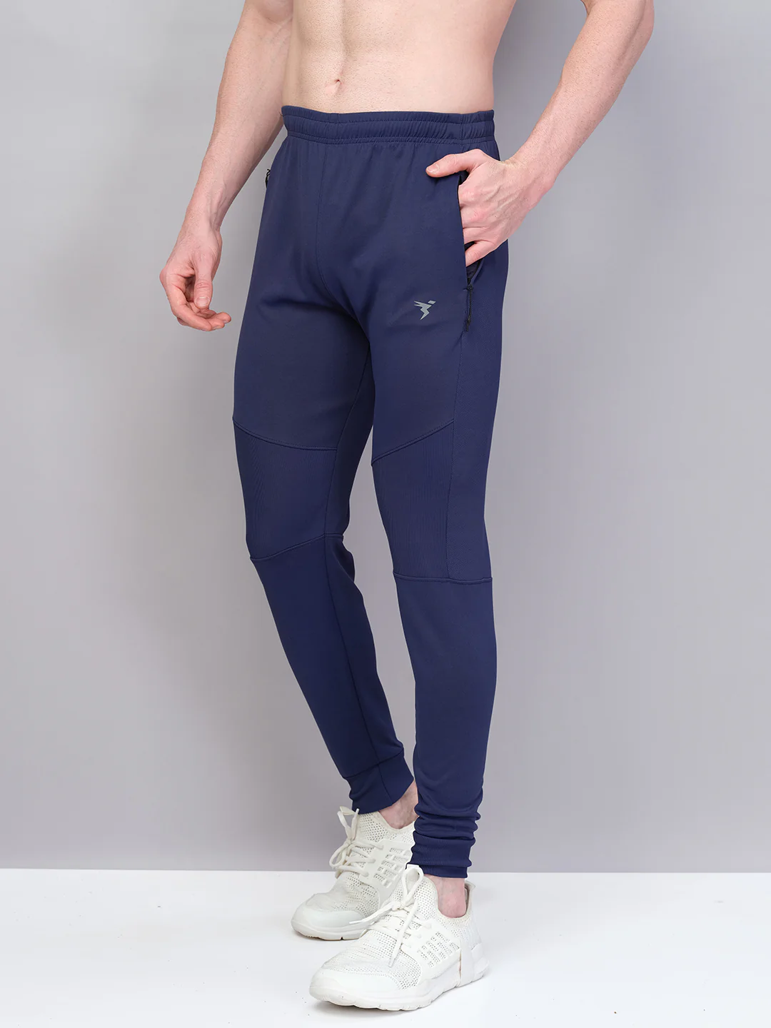 Men Solid Slim Fit Trackpants with TECHNO GUARD - Image 3