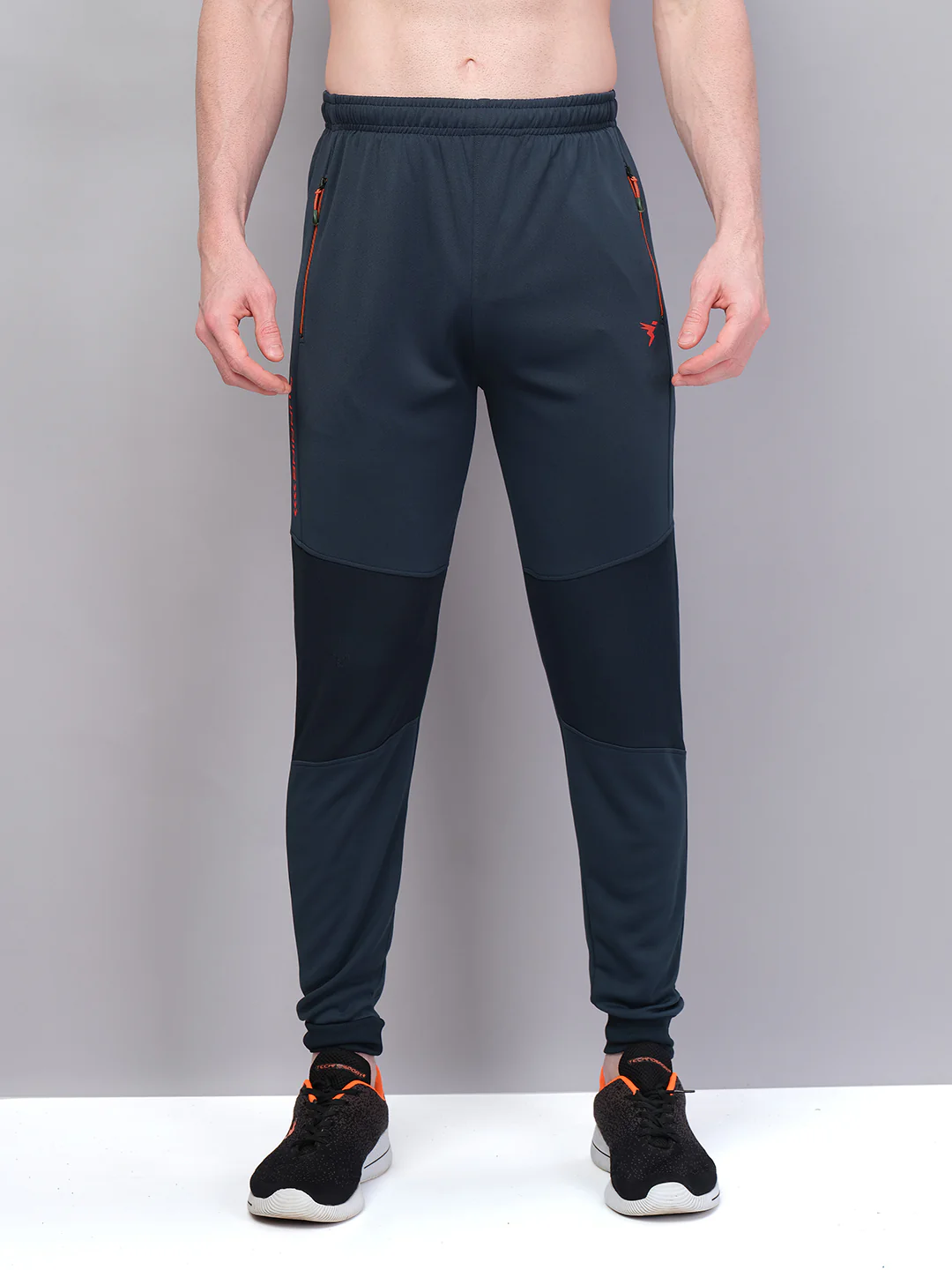 Men Solid Slim Fit Trackpants with TECHNO GUARD