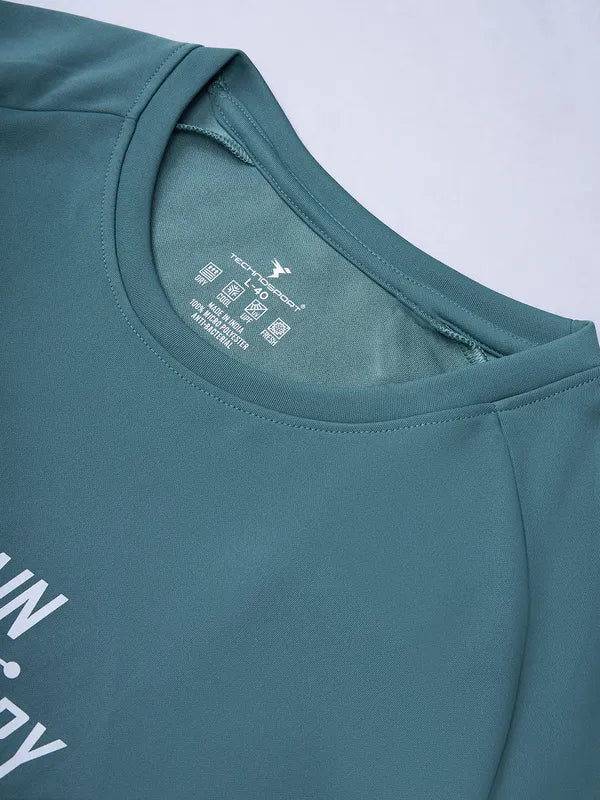 Men Printed Slim Fit Crew Neck Sweatshirt with ELASTO PLUS - Image 7