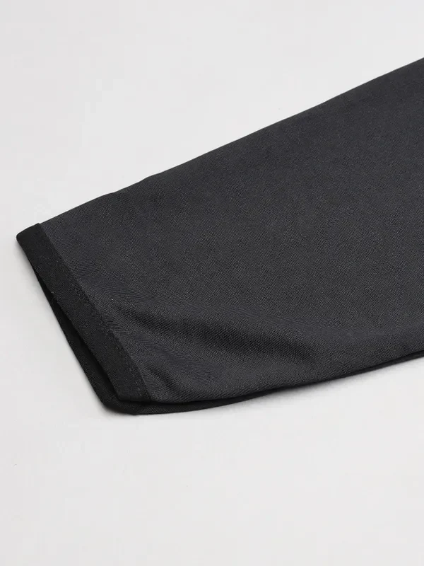 Men Solid Slim Fit Mock Neck Jacket with TECHNO DRY - Image 7