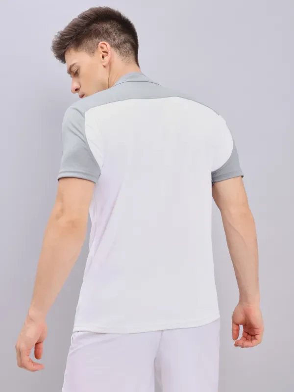 Men Colorblock Slim Fit Mock Neck T-shirt with TECHNO COOL+ - Image 6