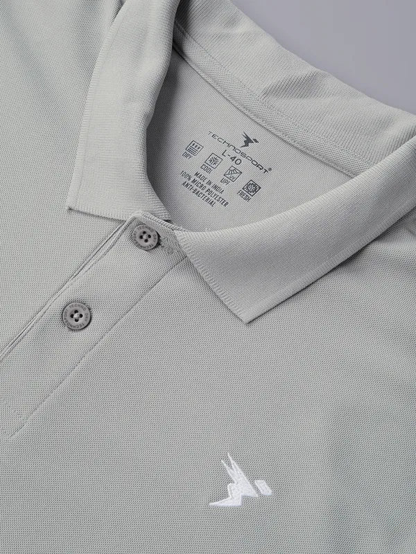 Men Solid Slim Fit Polo T-shirt with MATPIQ - Image 6