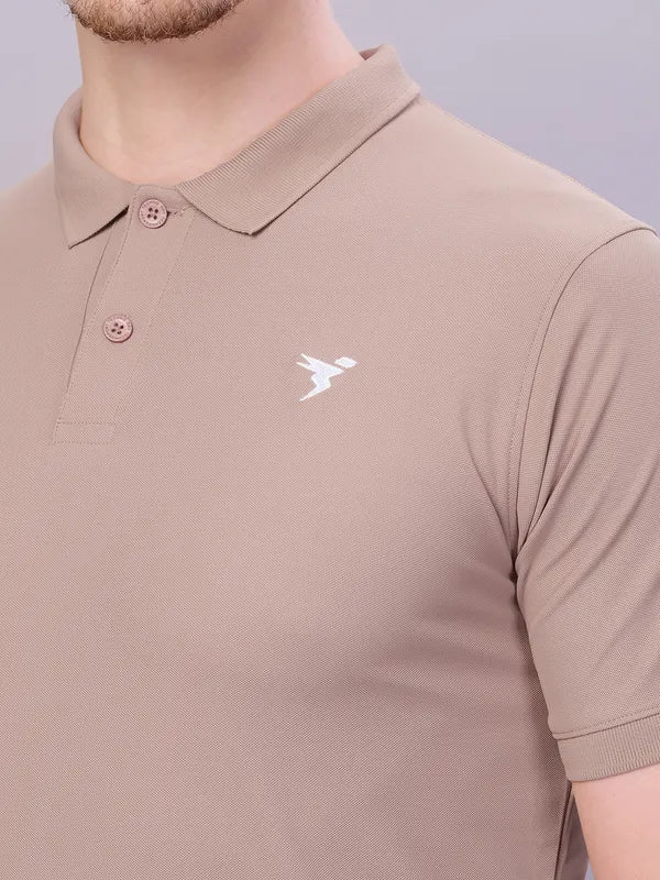 Men Solid Slim Fit Polo T-shirt with MATPIQ - Image 5