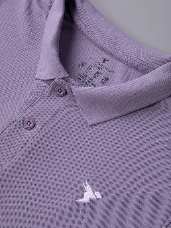 Men Solid Slim Fit Polo T-shirt with MATPIQ - Image 7