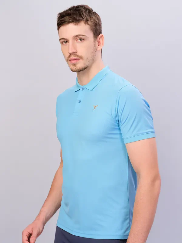 Men Solid Slim Fit Polo T-shirt with MATPIQ - Image 6