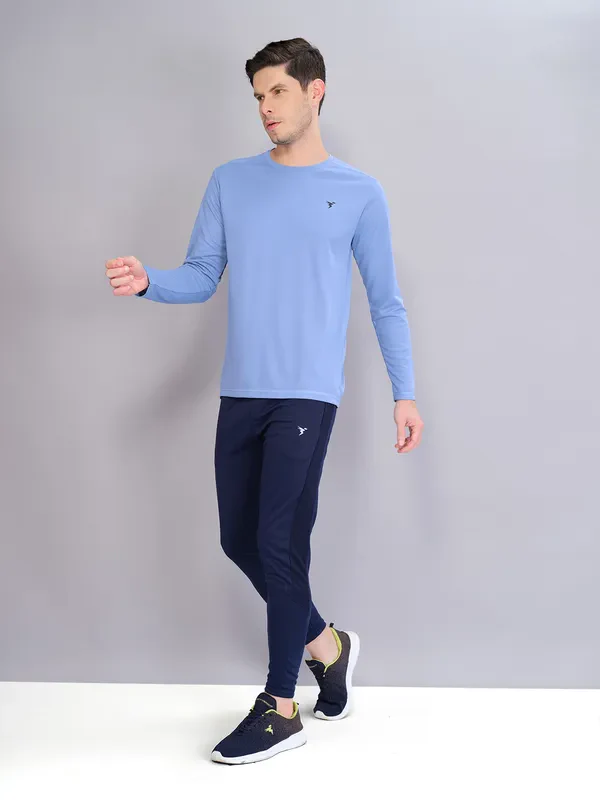 Men Solid Slim Fit Crew Neck T-shirt with TECHNO COOL+ - Image 4