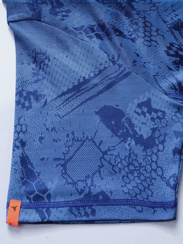 Men Jacquard Slim Fit Crew Neck T-shirt with DOUBLE COOL - Image 6