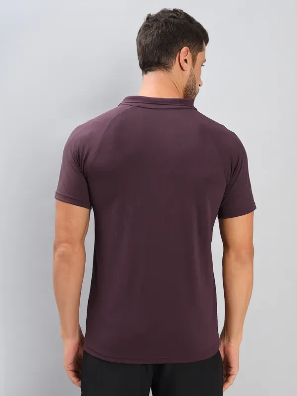 Men Printed Slim Fit Polo T-shirt with TECHNO COOL+ - Image 2