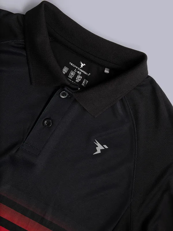 Men Colorblock Slim Fit Polo T-shirt with TECHNO GUARD - Image 7