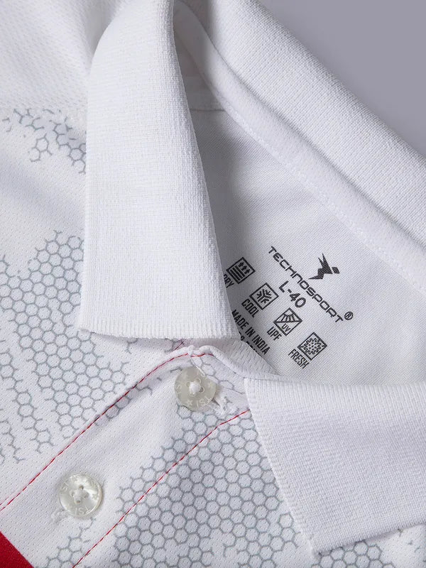 Men Colorblock Slim Fit Polo T-shirt with TECHNO GUARD - Image 6