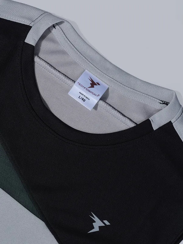 Men Colorblock Slim Fit Crew Neck Innerwear Vest with TECHNO COOL - Image 7
