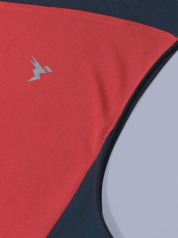 Men Colorblock Slim Fit Crew Neck Innerwear Vest with TECHNO COOL - Image 7