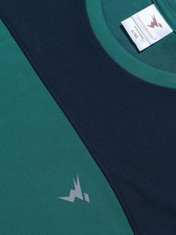Men Colorblock Slim Fit Crew Neck Innerwear Vest with TECHNO COOL - Image 7