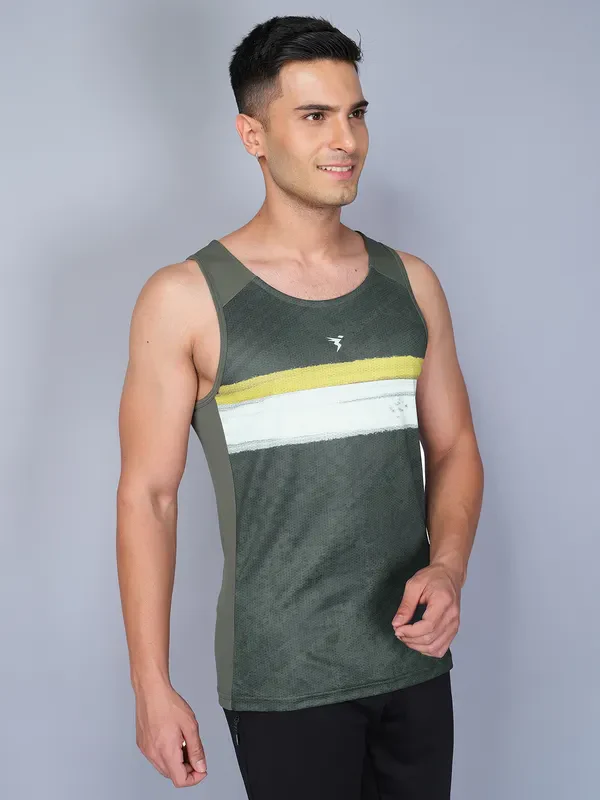 Men Printed Slim Fit Scoop Neck Innerwear Vest with TECHNO COOL - Image 7