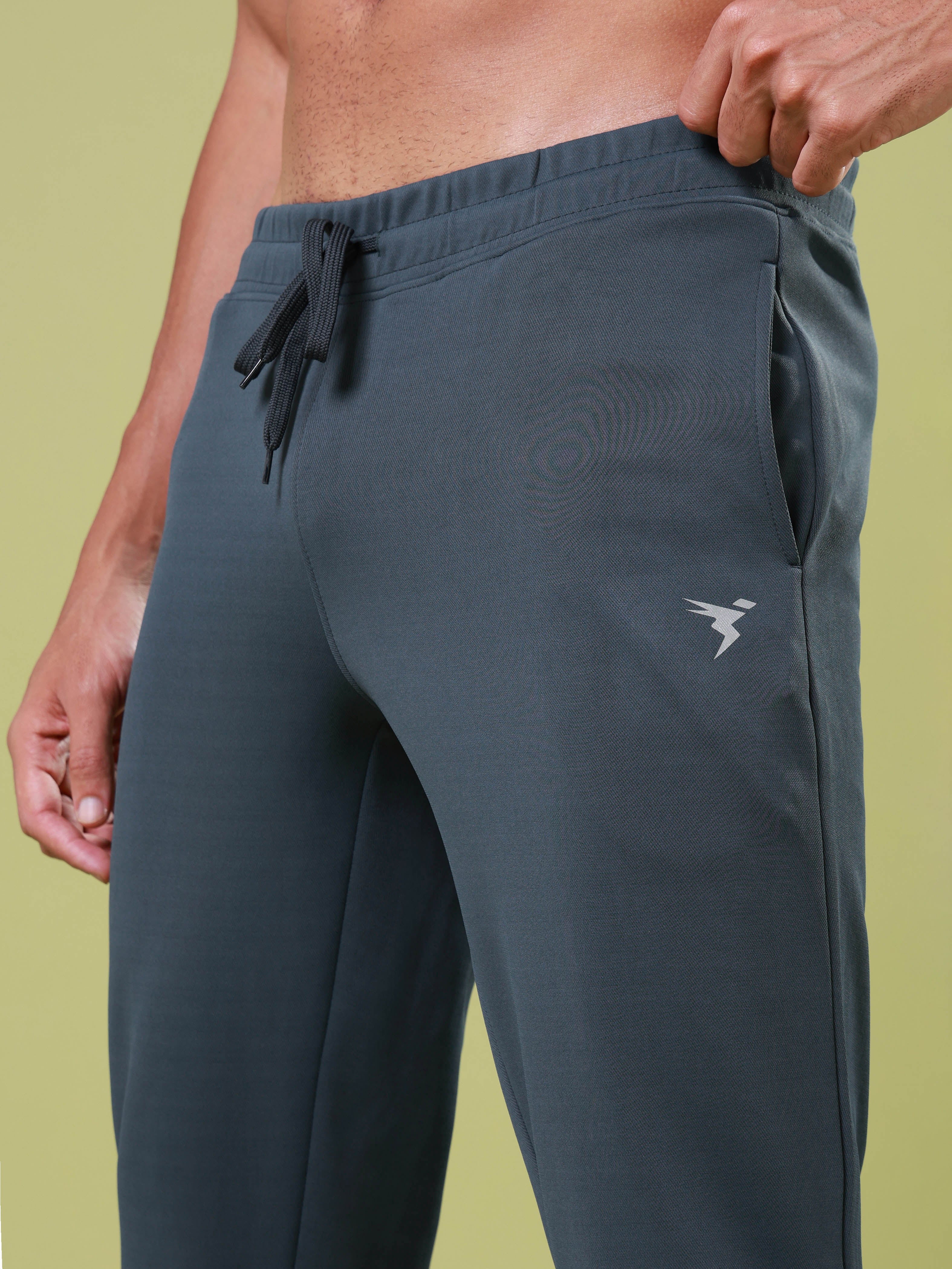 Men Solid Slim Fit Trackpants with ELASTO PLUS - Image 6