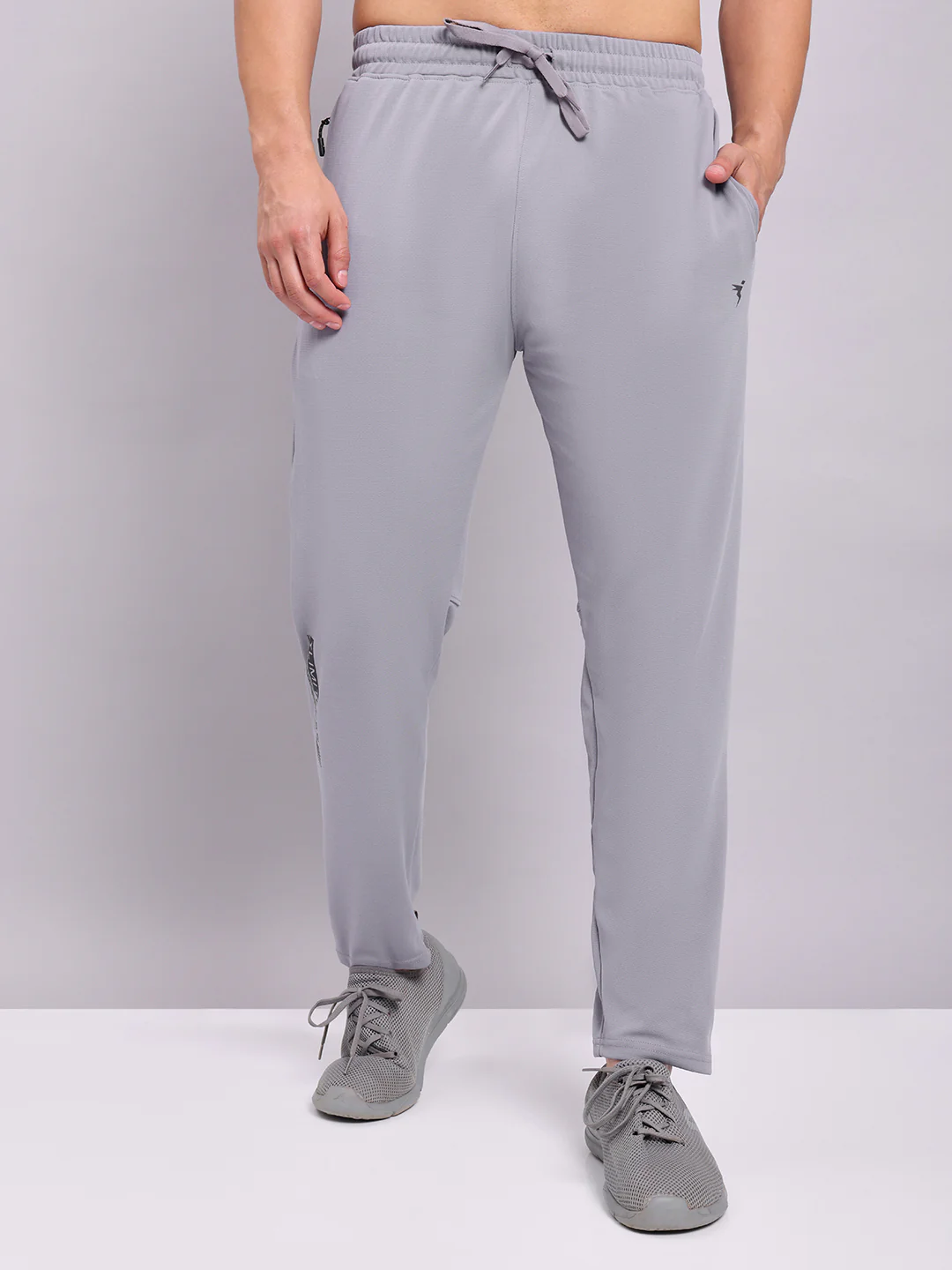 Men Solid Slim Fit Trackpants with ELASTO PLUS