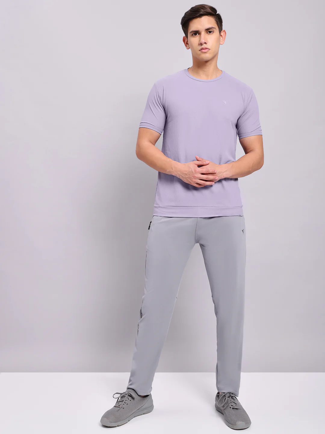 Men Solid Slim Fit Trackpants with ELASTO PLUS - Image 4