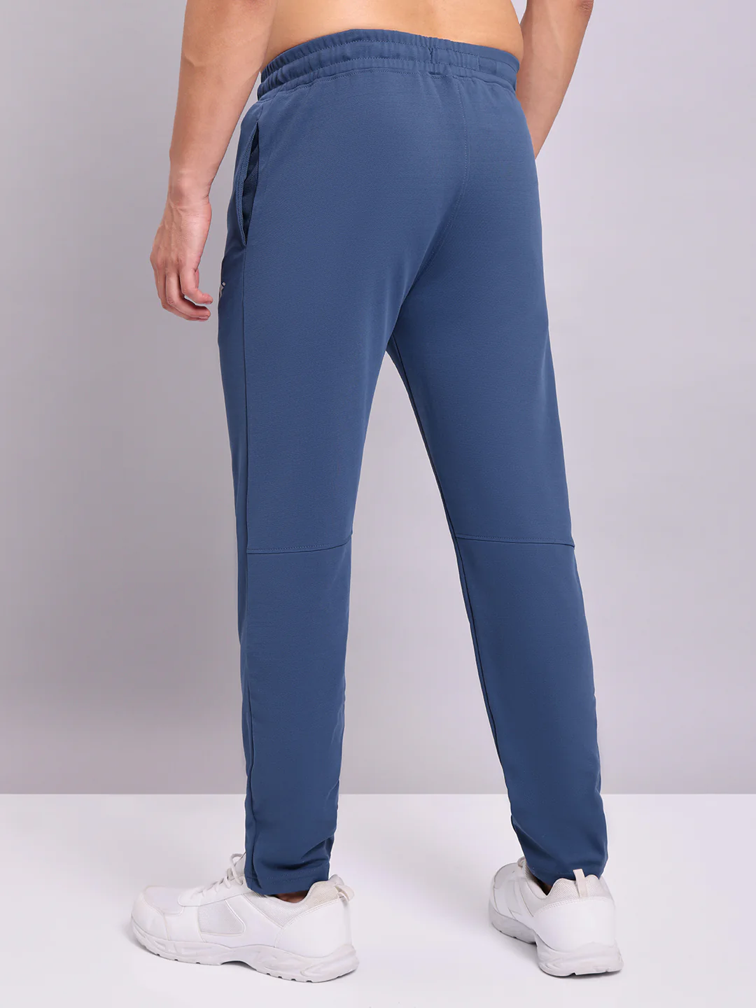 Men Solid Slim Fit Trackpants with ELASTO PLUS - Image 3