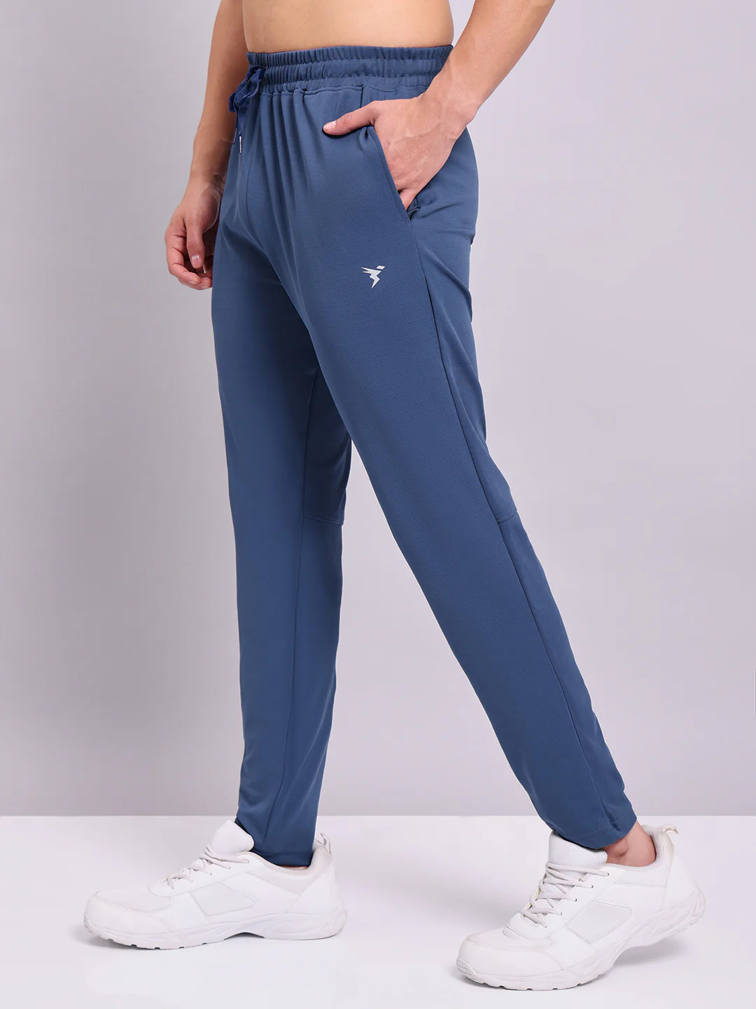 Men Solid Slim Fit Trackpants with ELASTO PLUS - Image 4