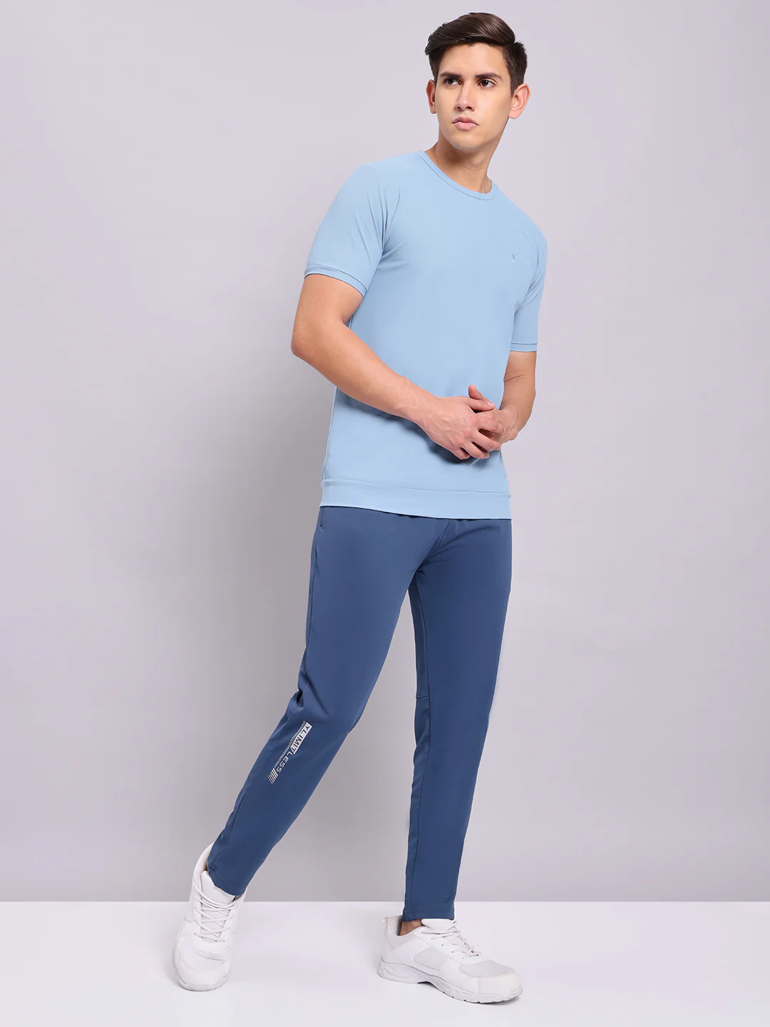 Men Solid Slim Fit Trackpants with ELASTO PLUS - Image 5